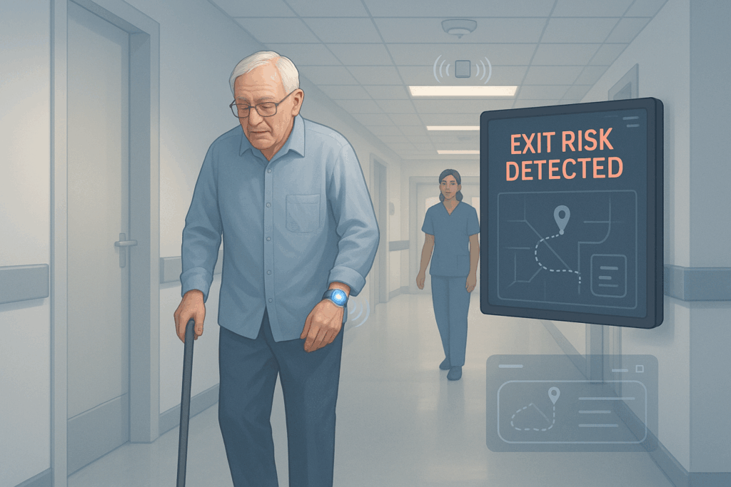 UWB in Healthcare alerts for patient elopement prevention