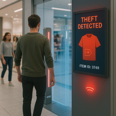 RFID gate security system for retail loss prevention